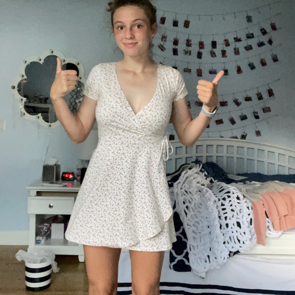 Hollister Mini Knit Wrap Dress 